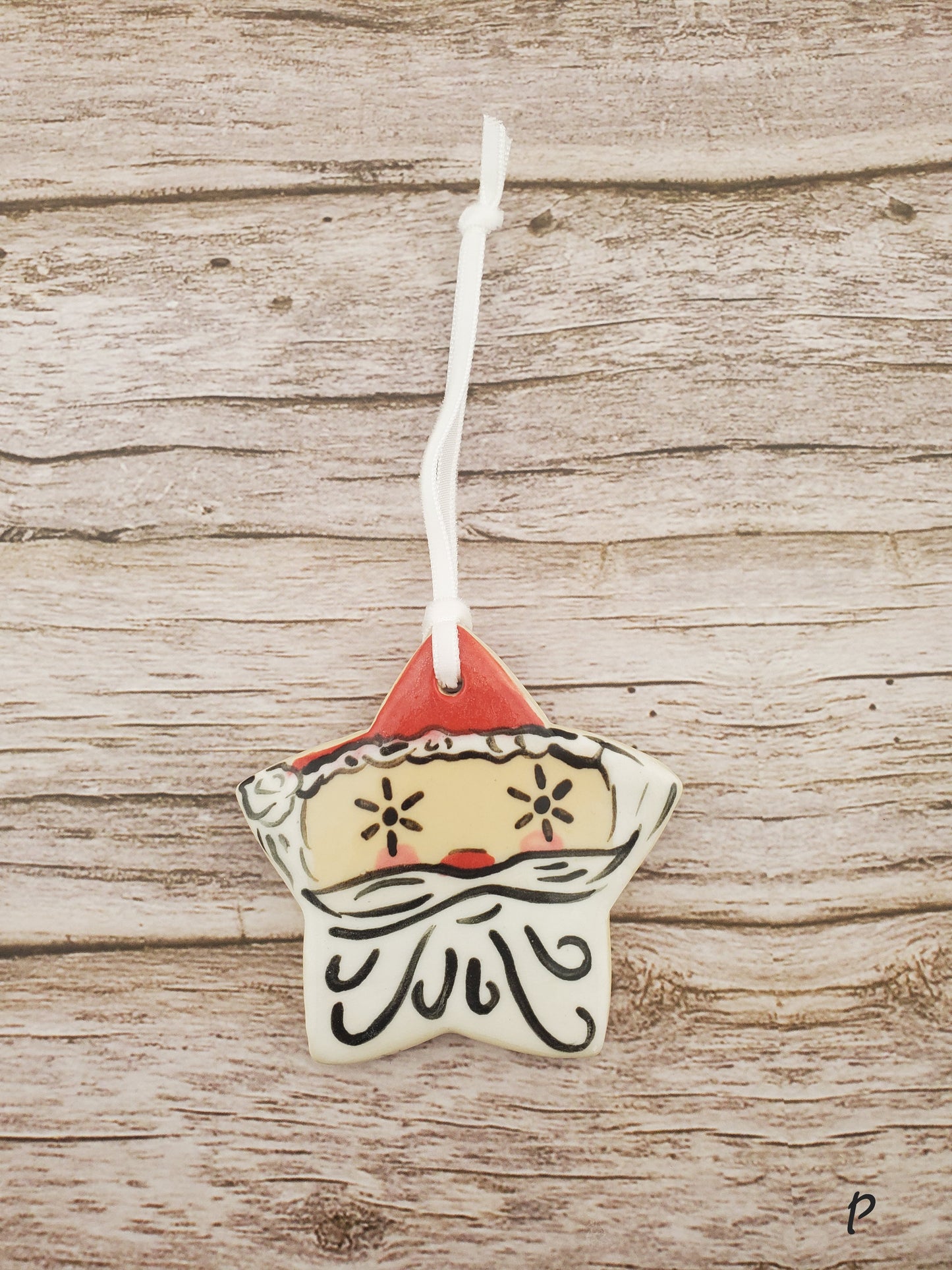 Holt Howard Inspired Starry Eyed Santa Ornament