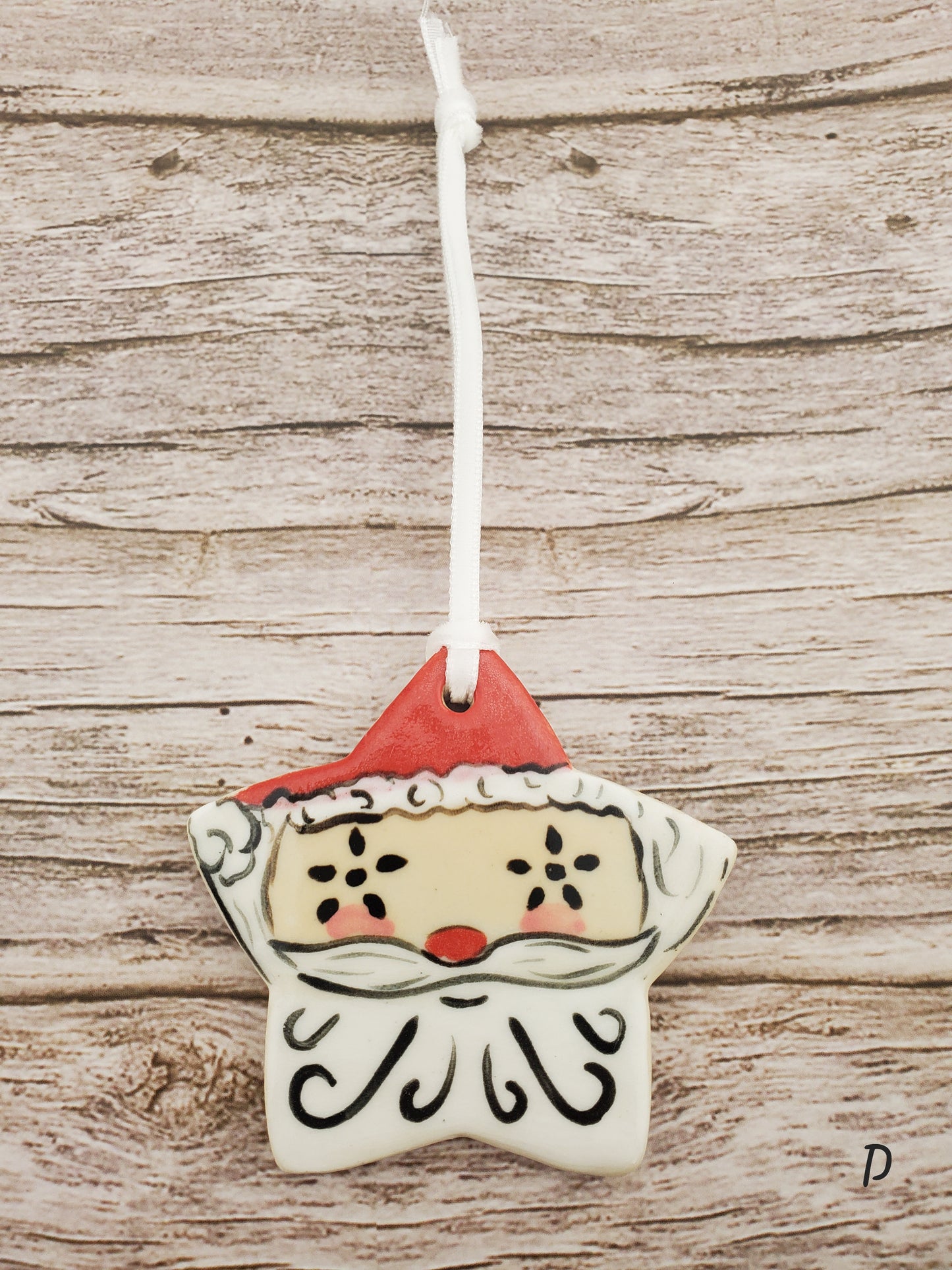 Holt Howard Inspired Starry Eyed Santa Ornament