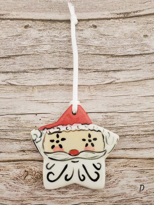 Holt Howard Inspired Starry Eyed Santa Ornament