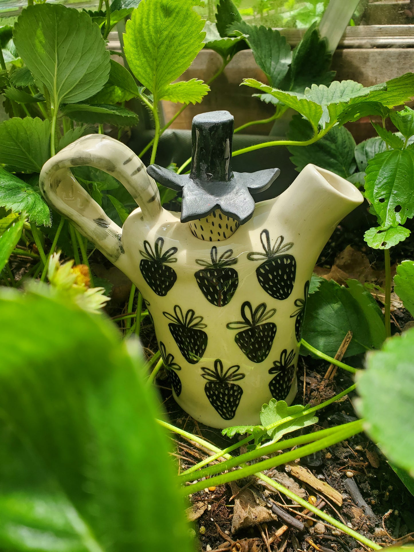 Decorative Strawberry Teapot