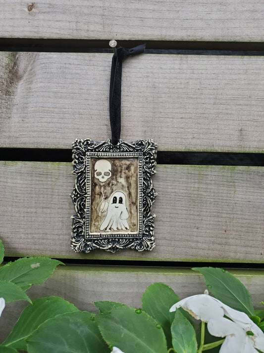 Framed ghost Ornament