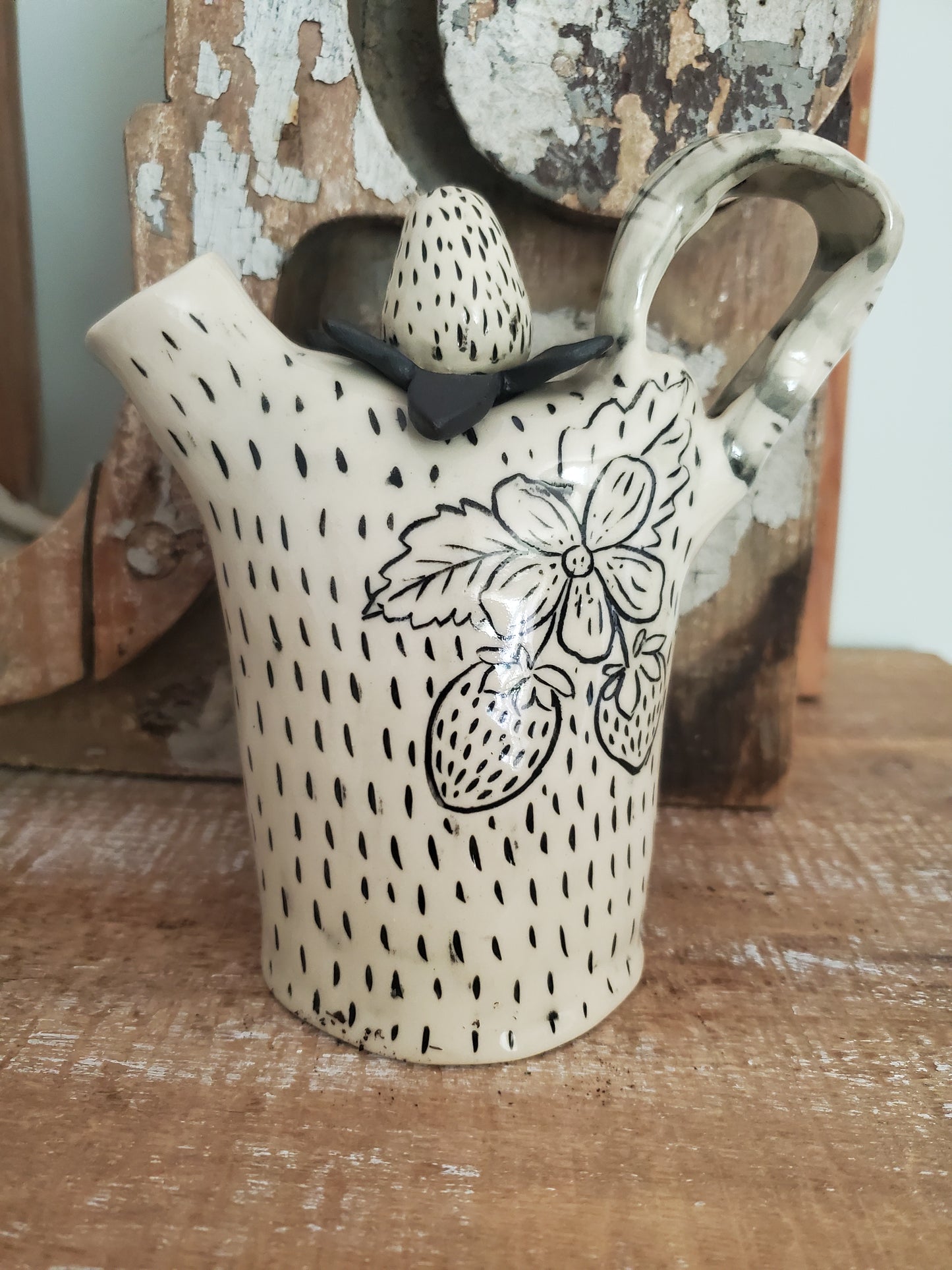 Decorative Strawberry Teapot