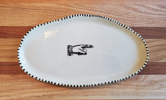 Stamped Platter or Plate