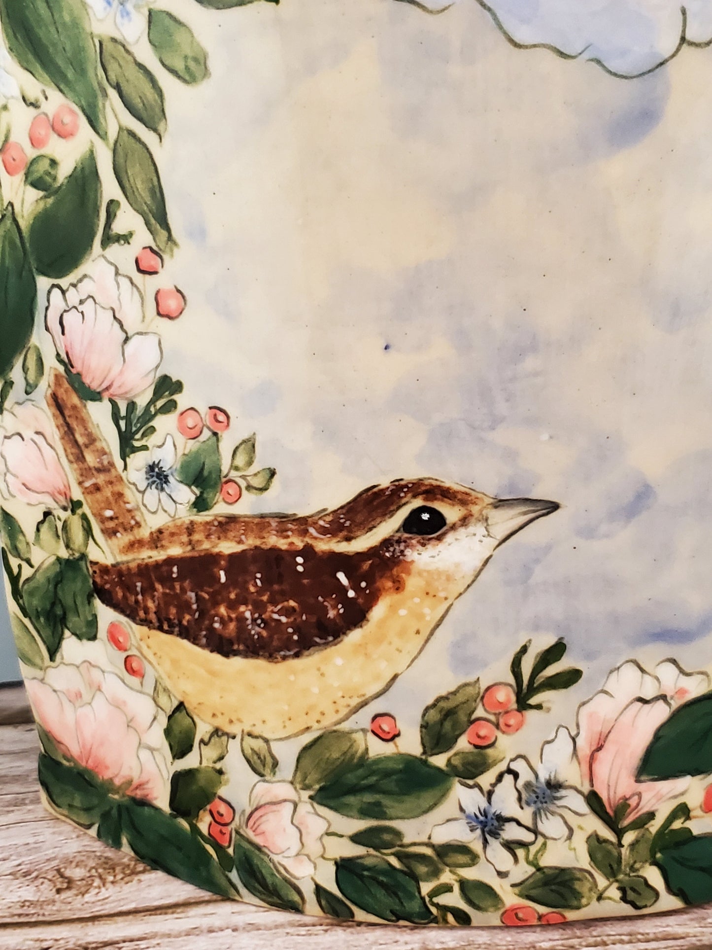 Handpainted Crowned Rabbit Vase