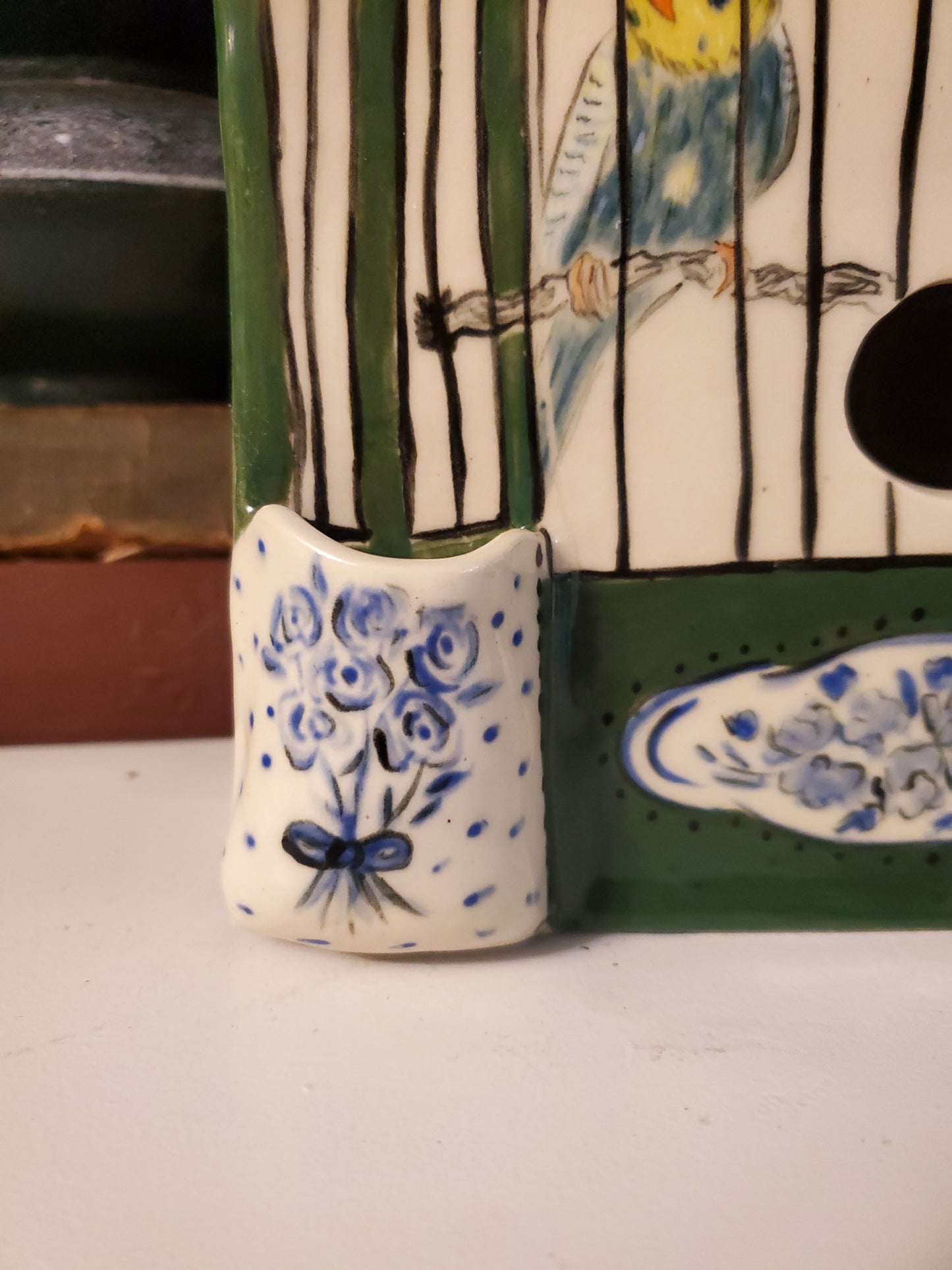 Trompe-l'oeil Double sided Birdhouse