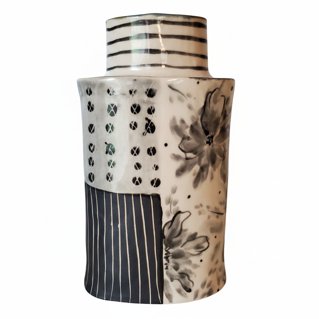 Black and white vase