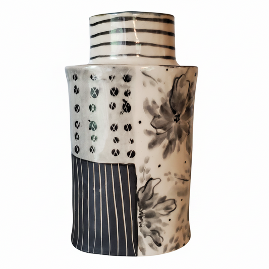 Black and white vase