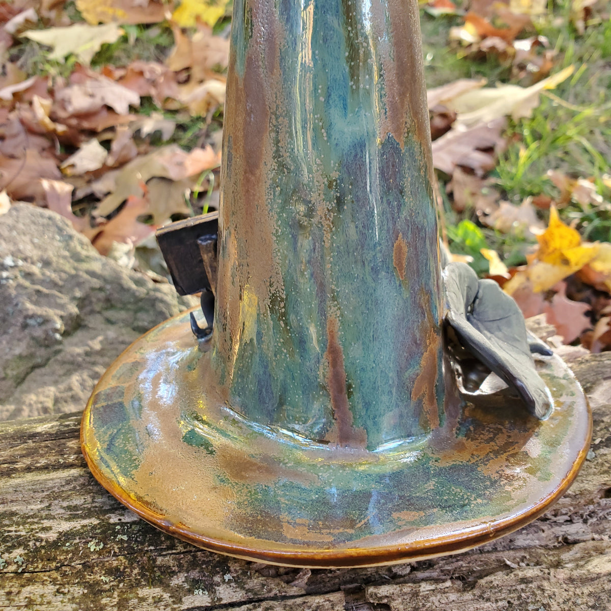 Autumn witch hat with jackolanterns