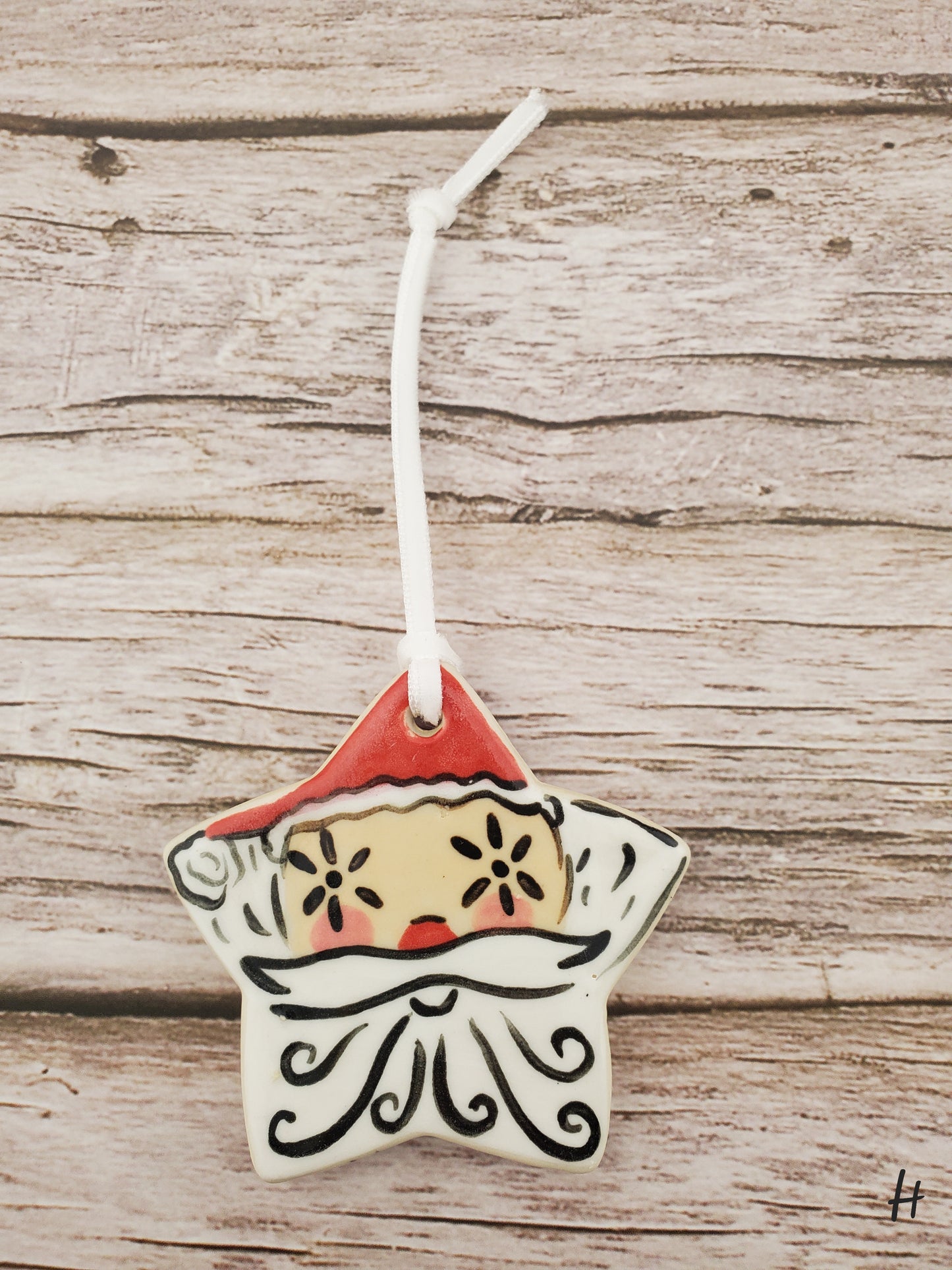 Holt Howard Inspired Starry Eyed Santa Ornament