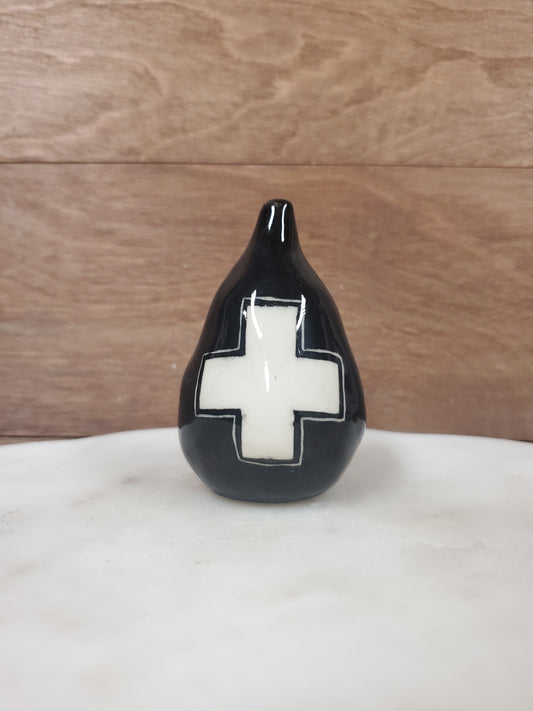 Mini Swiss cross rattling pear