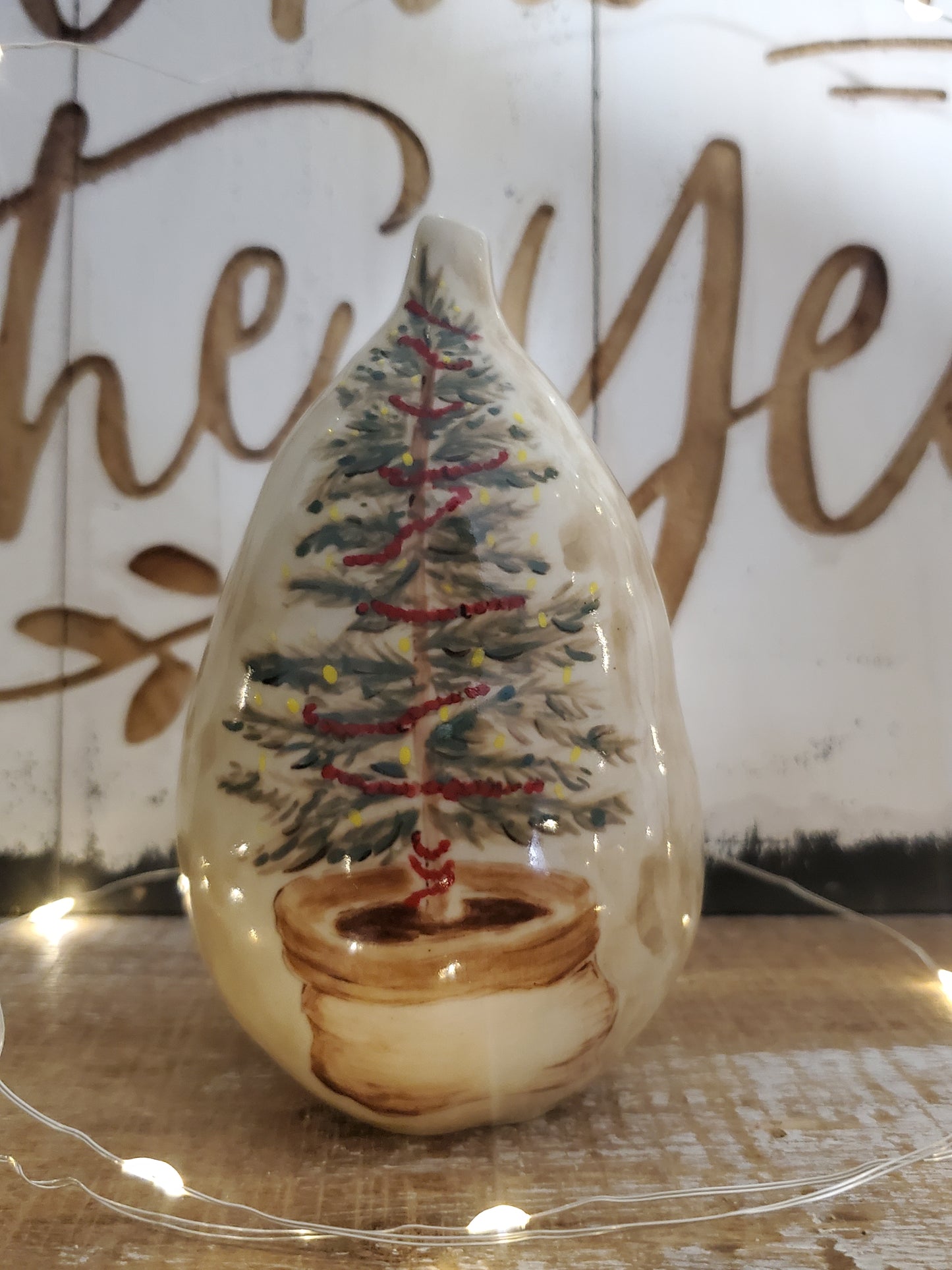 Christmas Wreath and Tree Pear
