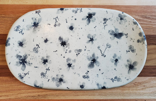 Floral plate / platter