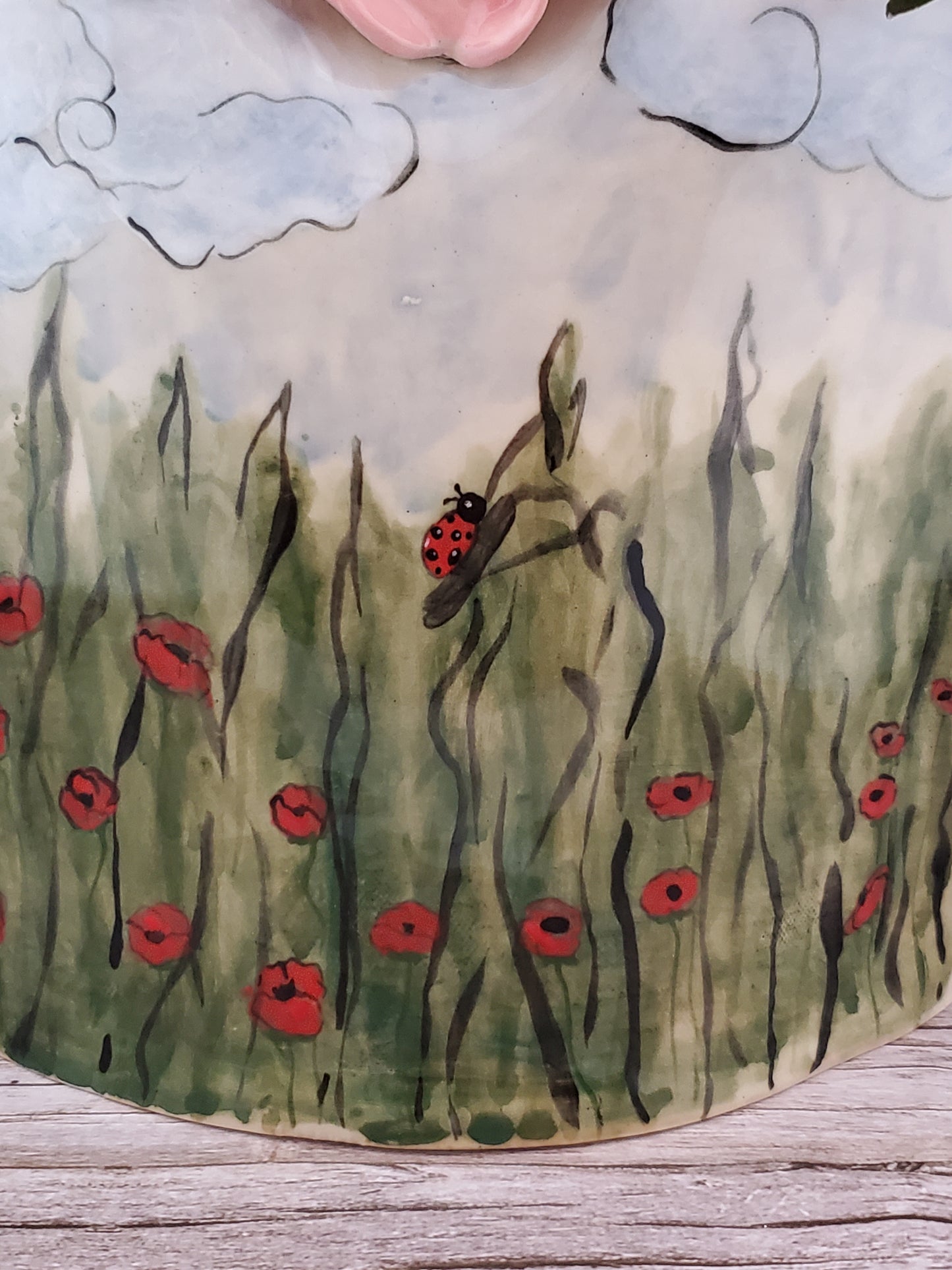Handpainted Crowned Rabbit Vase