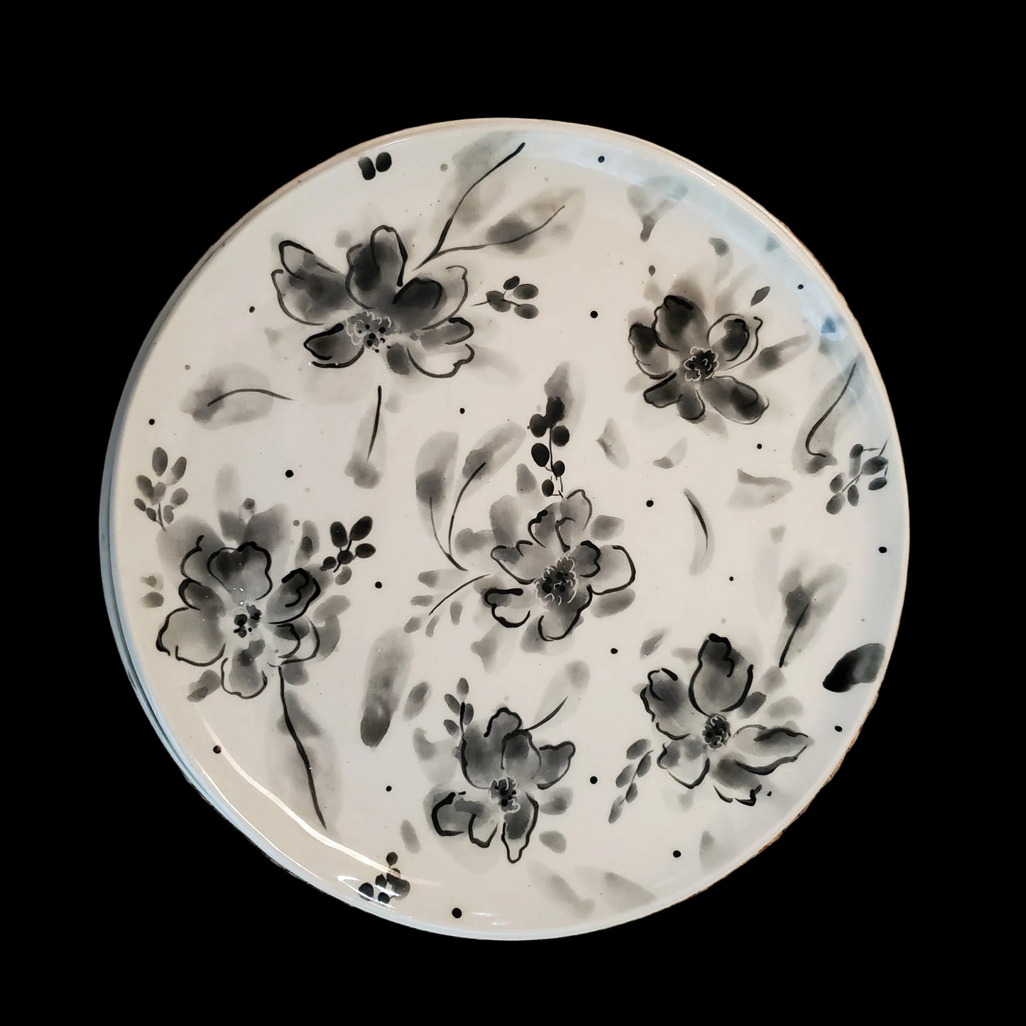 9 Inch Floral Plates