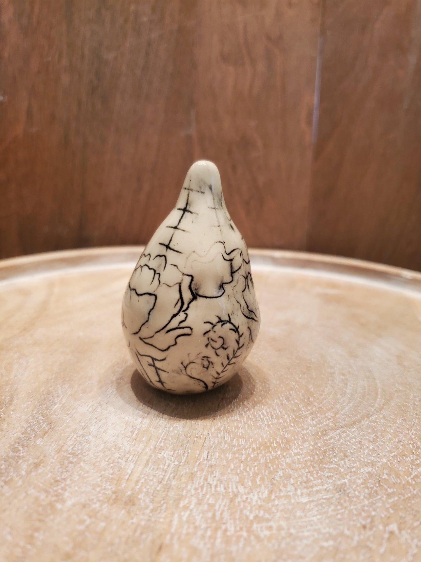 Handmade floral pear