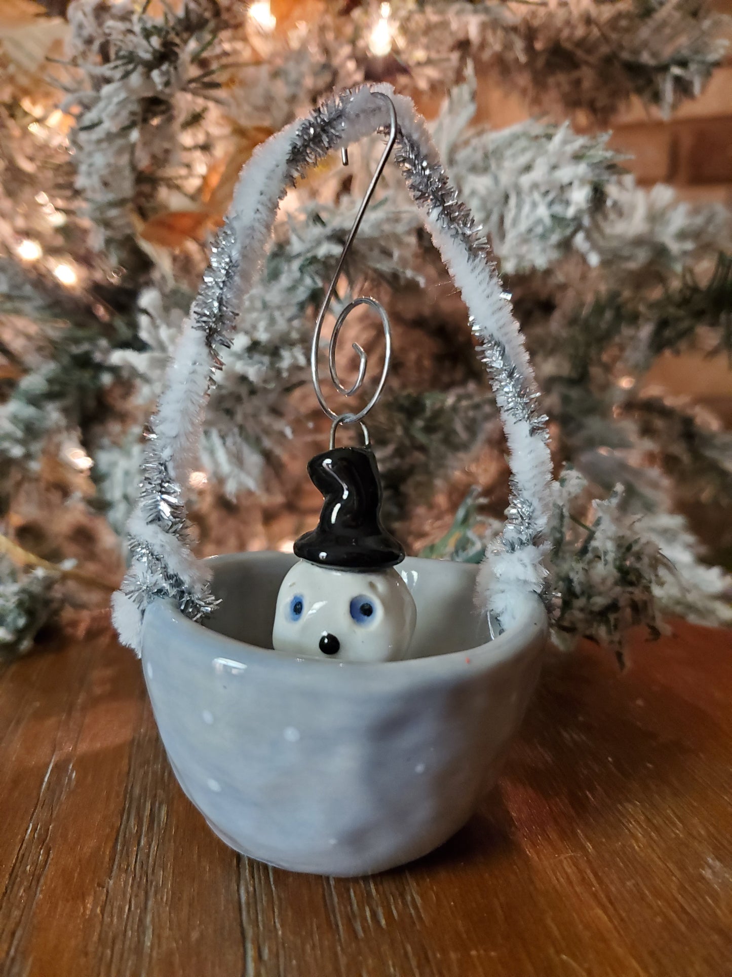 Snowman Basket Ornament