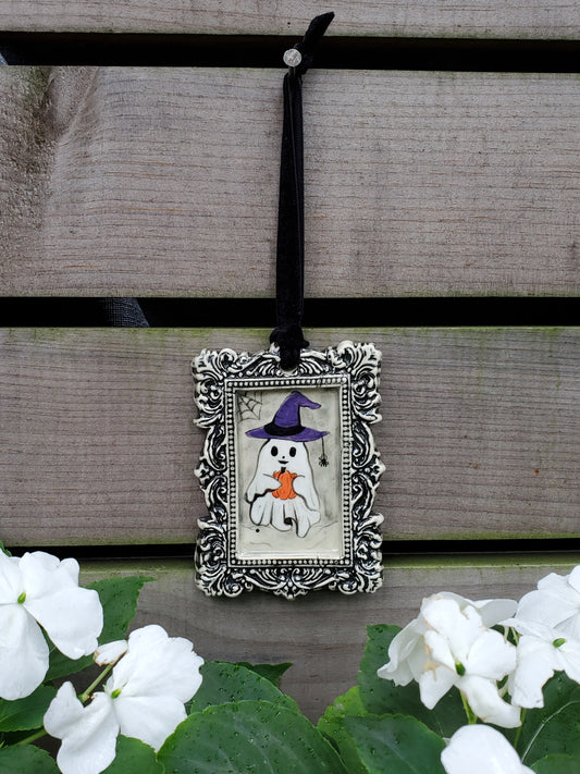 Framed ghost Ornament