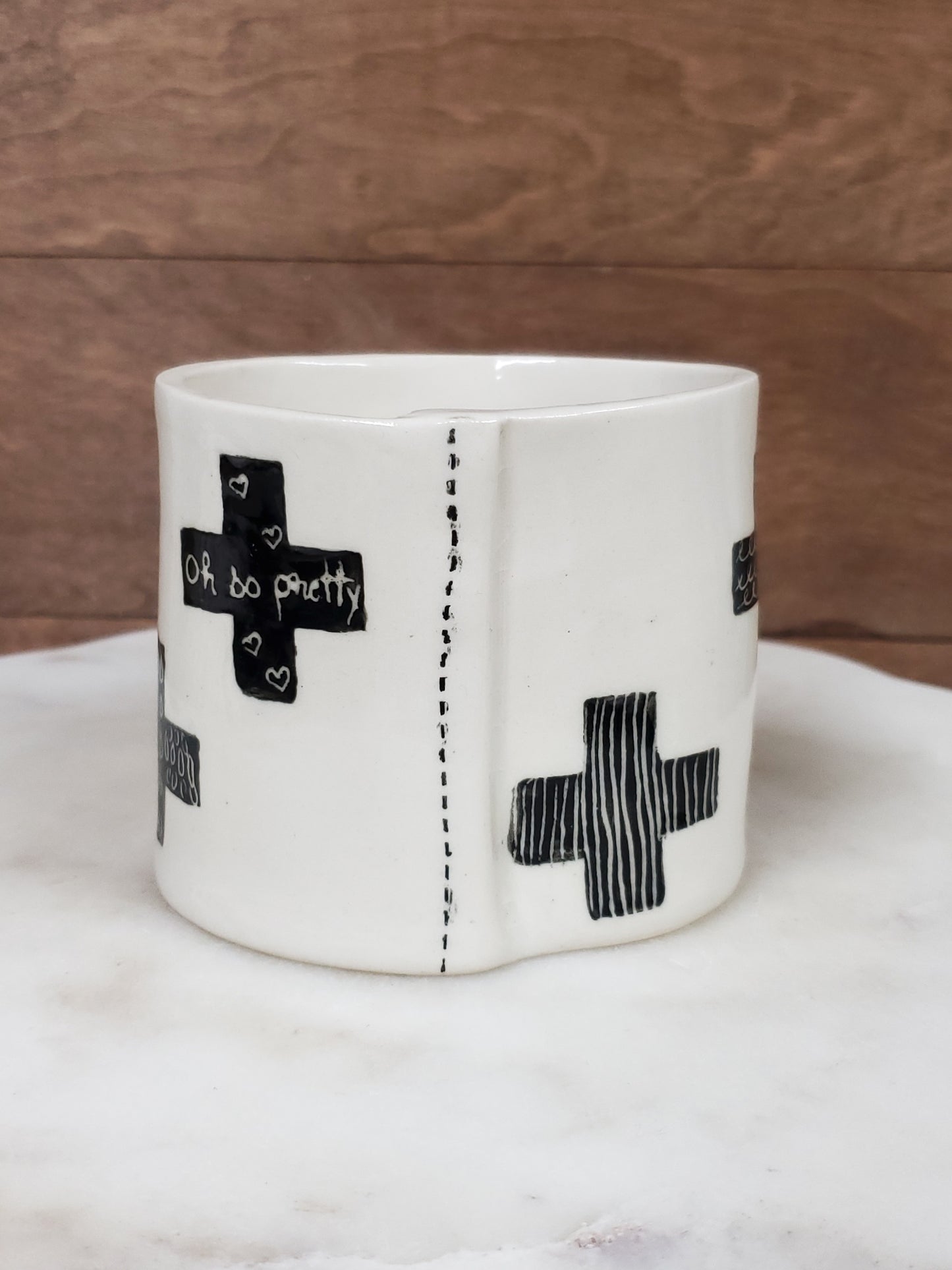Mini Swiss Cross vase