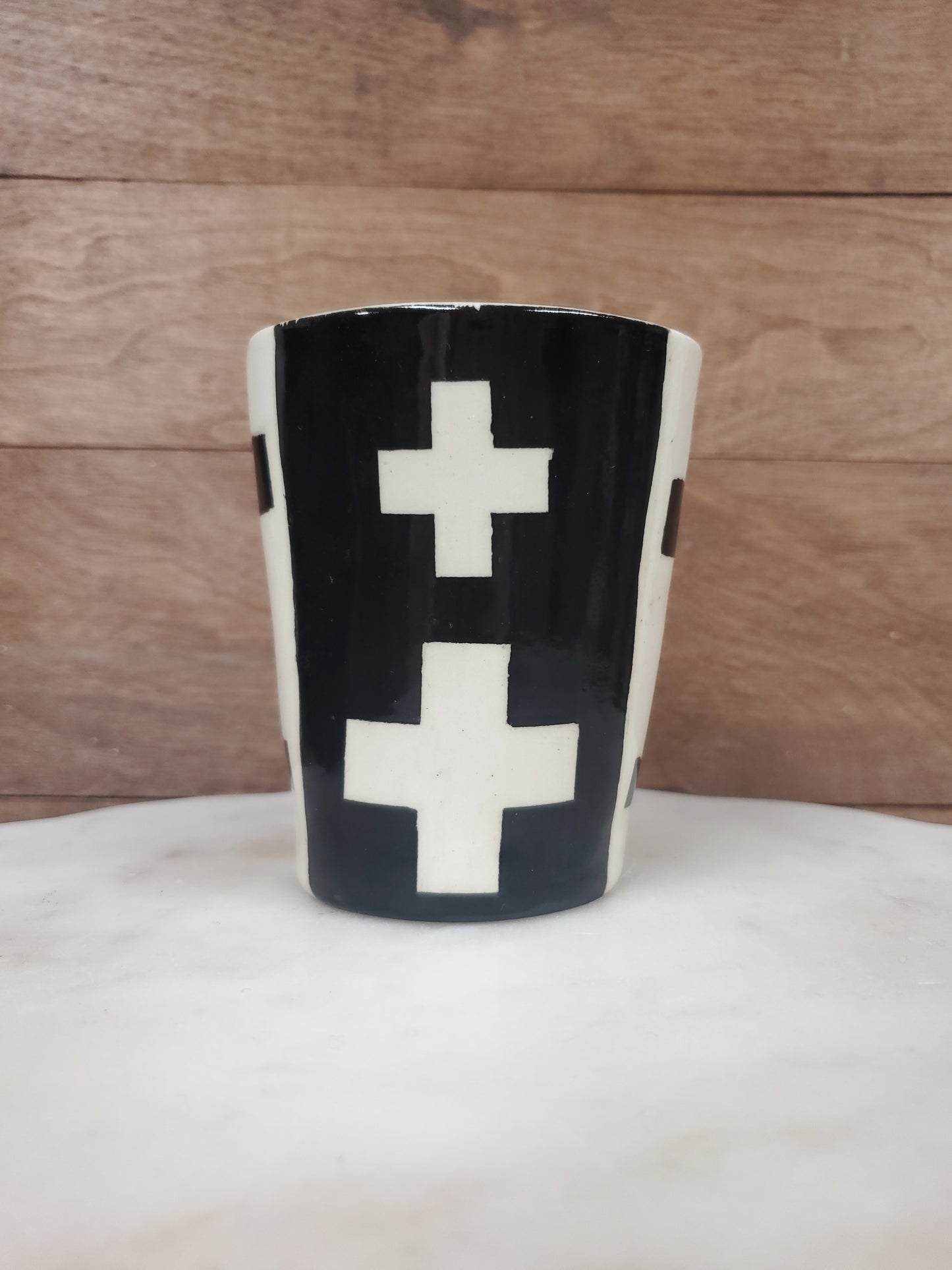Swiss Cross vase or Cup