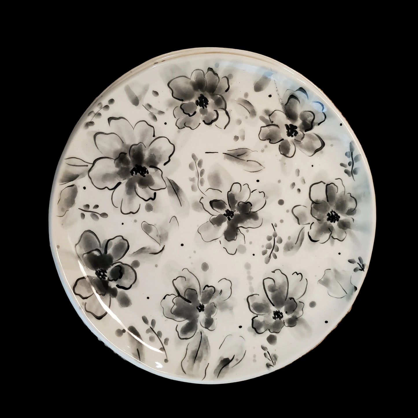 9 Inch Floral Plates