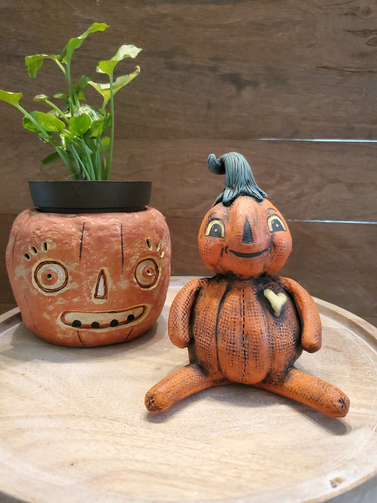Johanna Parker Partners in Craft  Jack-o-lantern voodoo doll