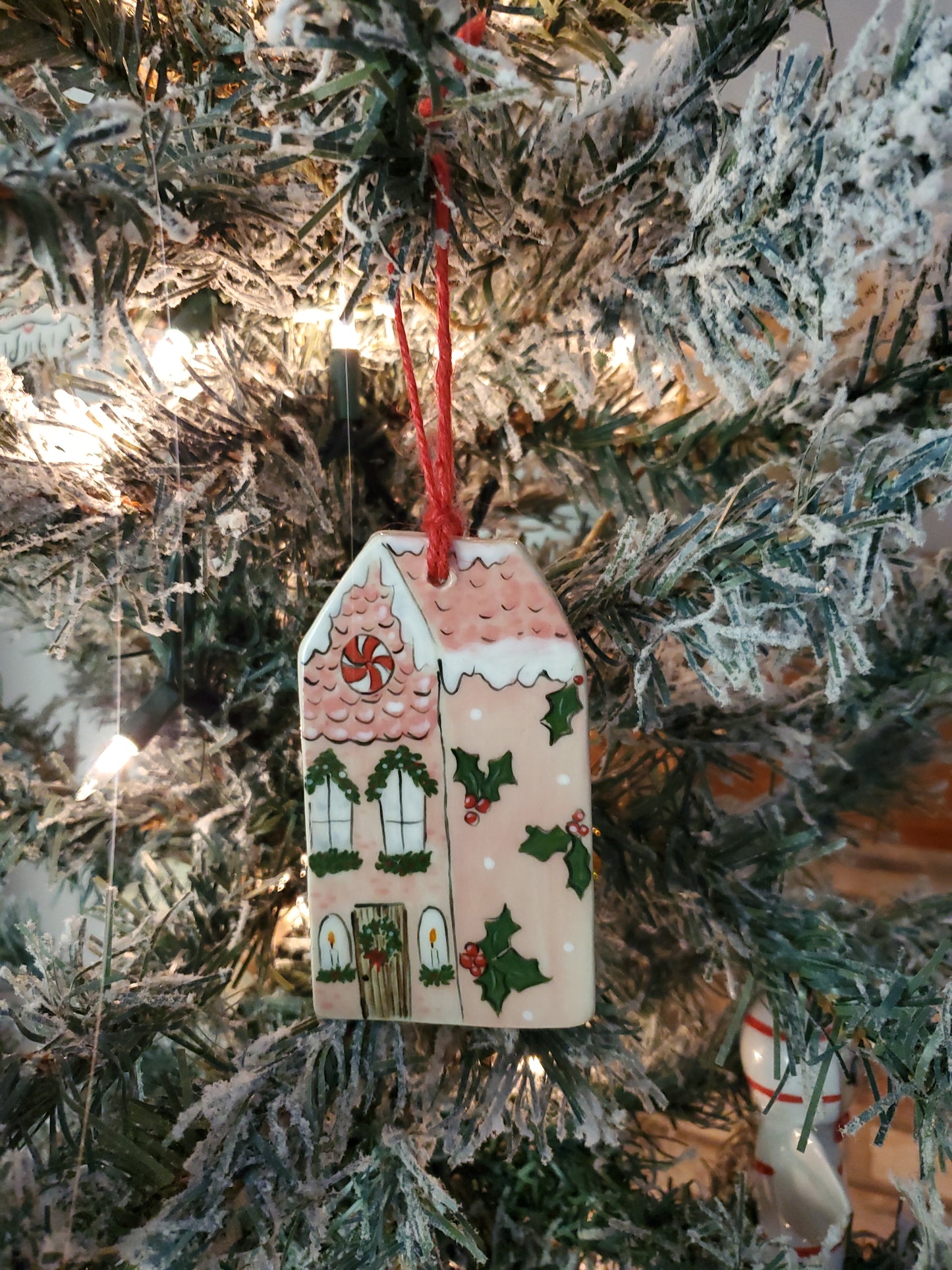 Pink Cottage Ornament