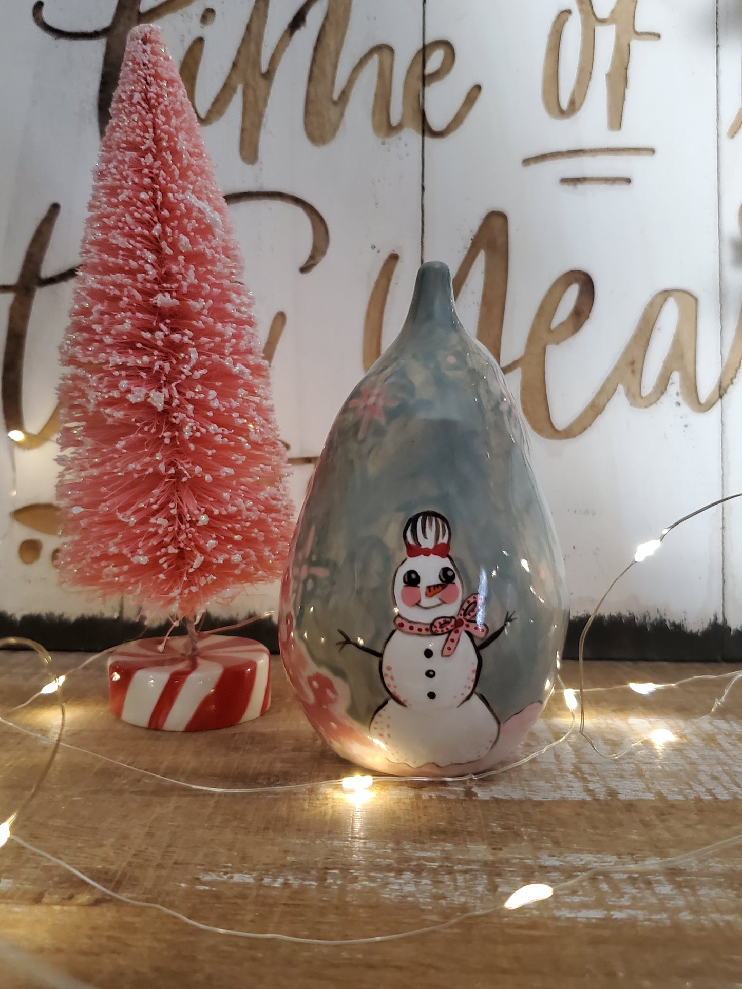 Pink Christmas tree Pear