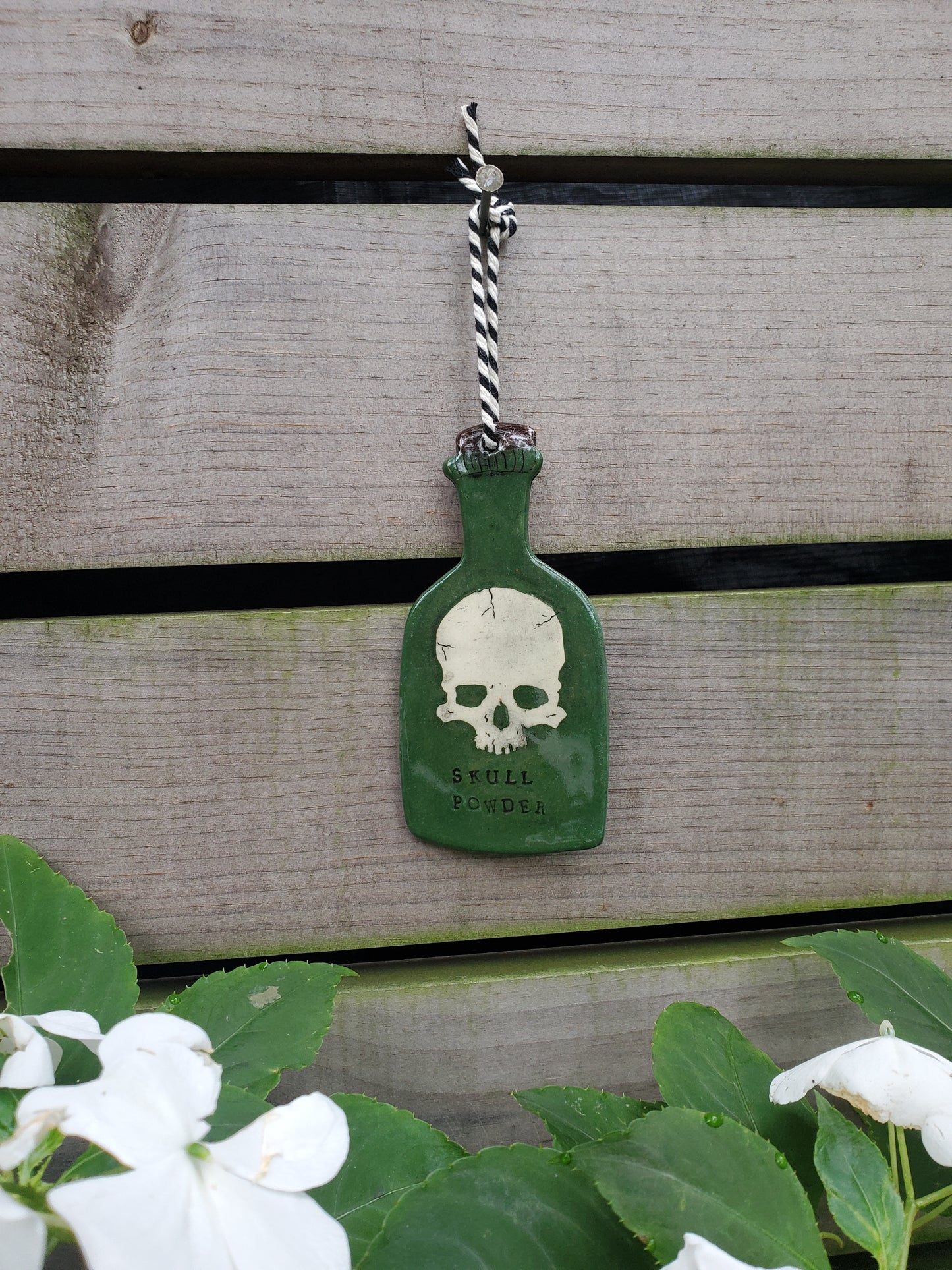 Skull Potion Bottle Ornament