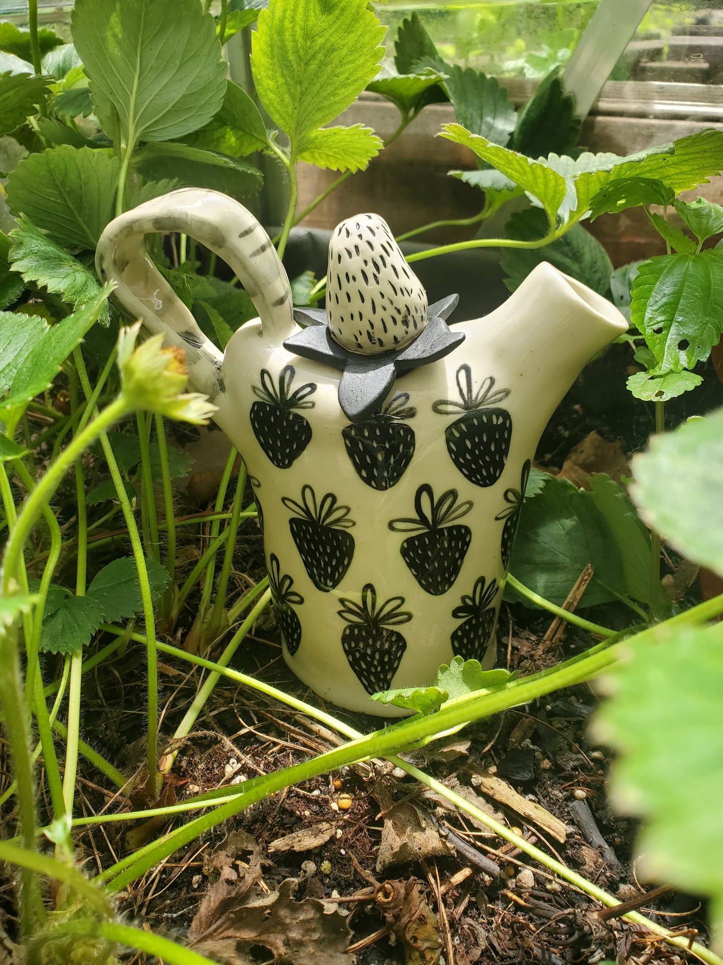 Decorative Strawberry Teapot