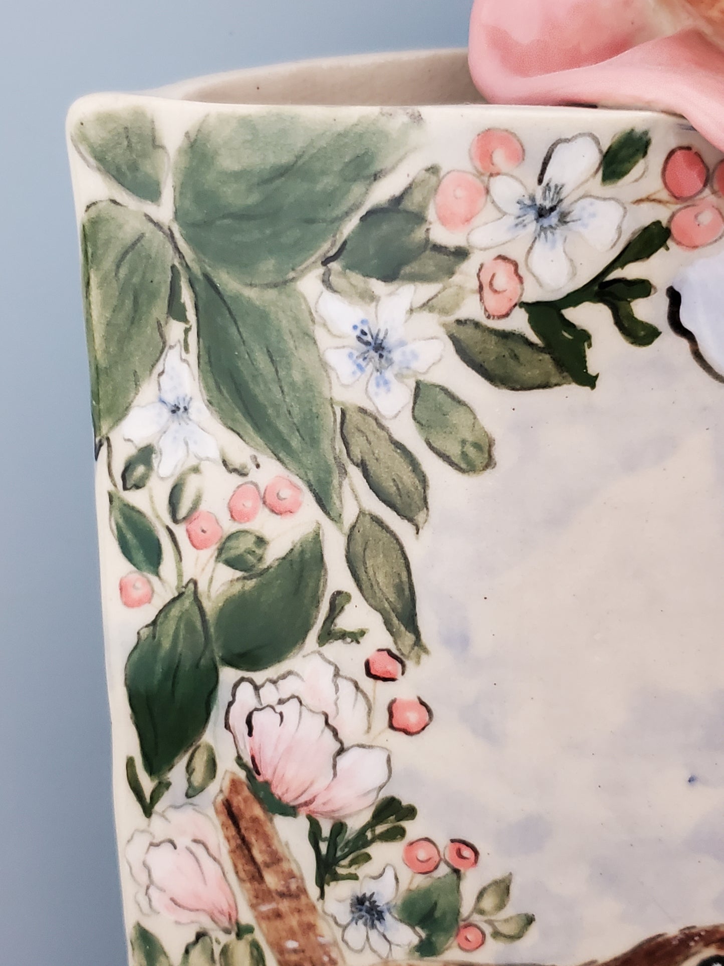 Handpainted Crowned Rabbit Vase