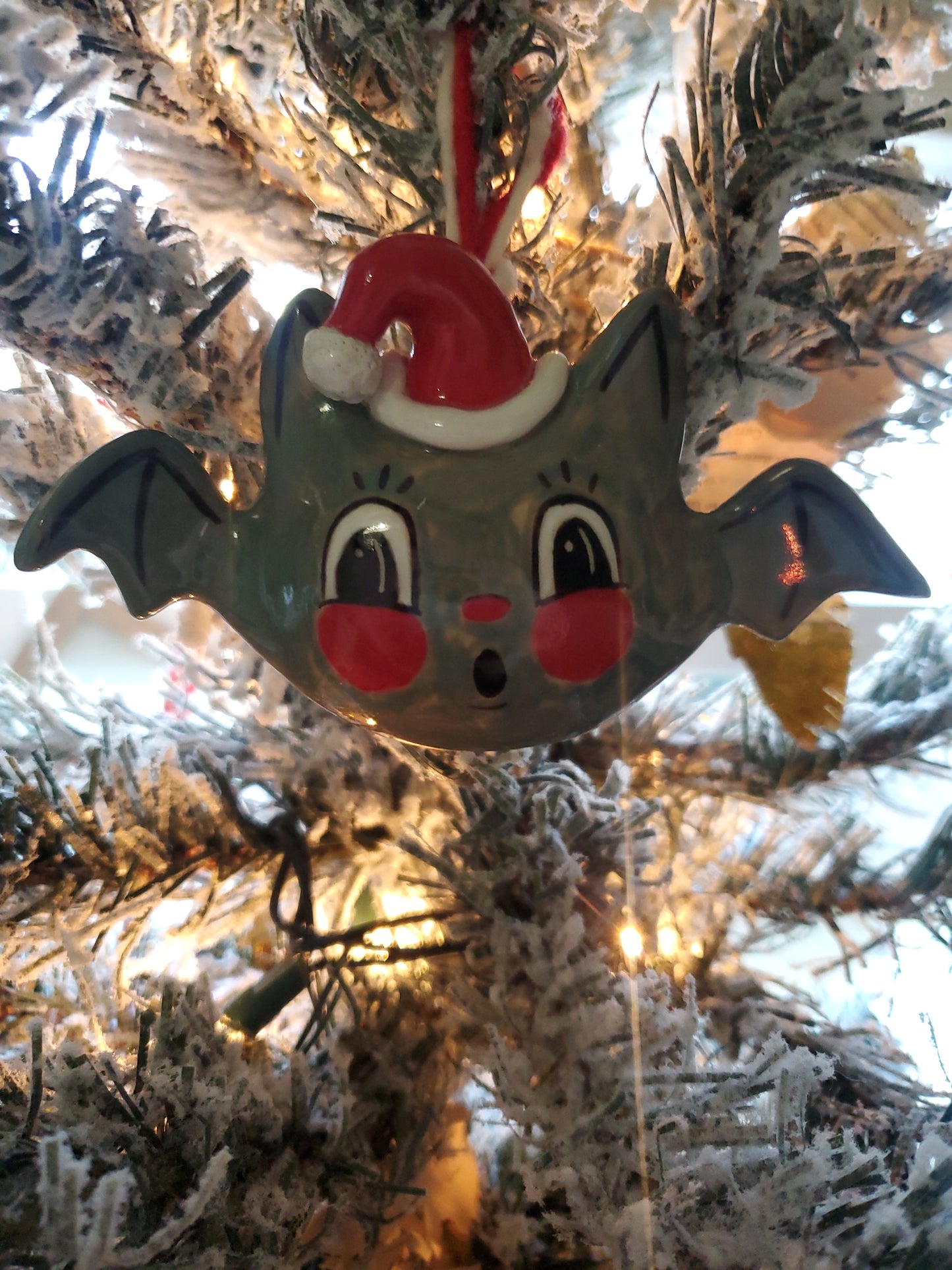 Johanna Parker Inspired Holiday Bat Ornament