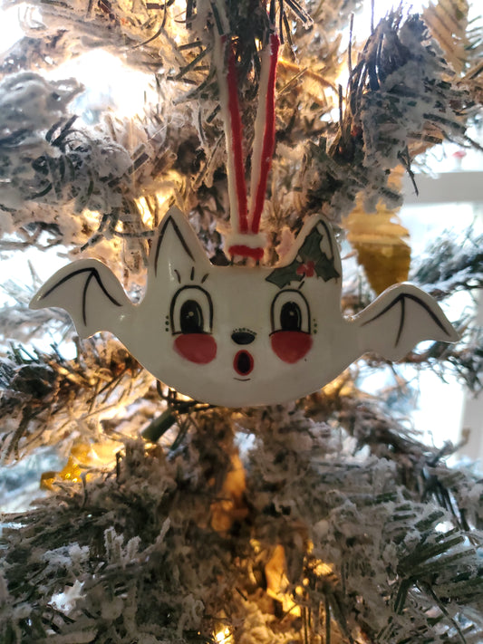 Johanna Parker Inspired Holiday Bat Ornament