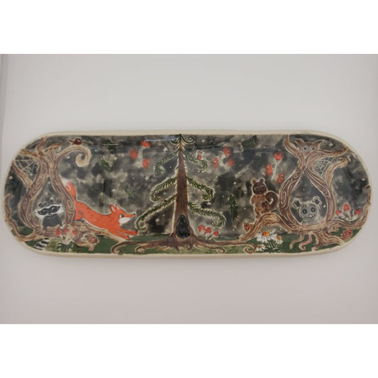 Johanna Parker Inspired Woodland Spirits Platter