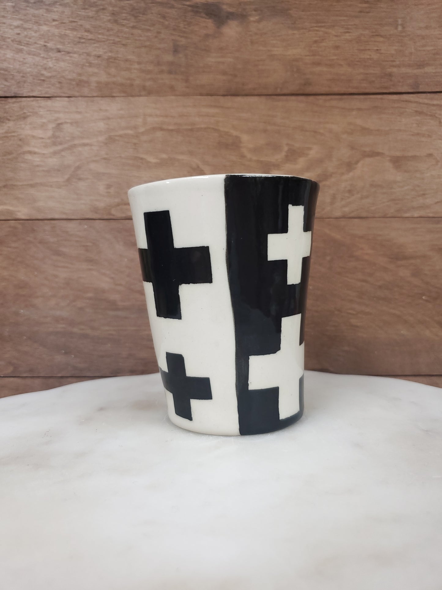 Swiss Cross vase or Cup