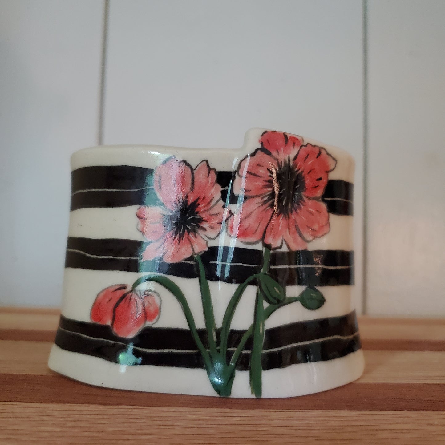 Red Poppy Vase