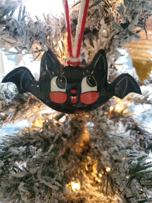 Johanna Parker Inspired Holiday Bat Ornament
