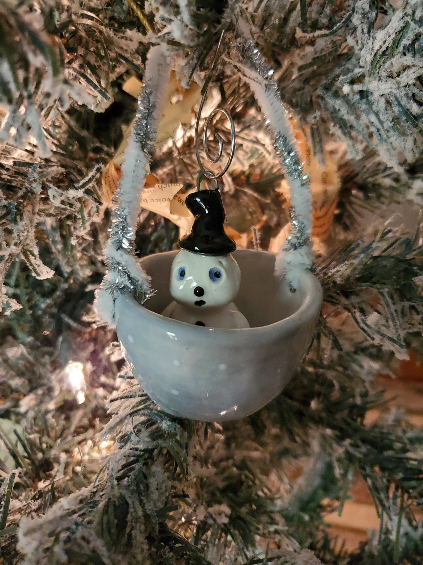 Snowman Basket Ornament