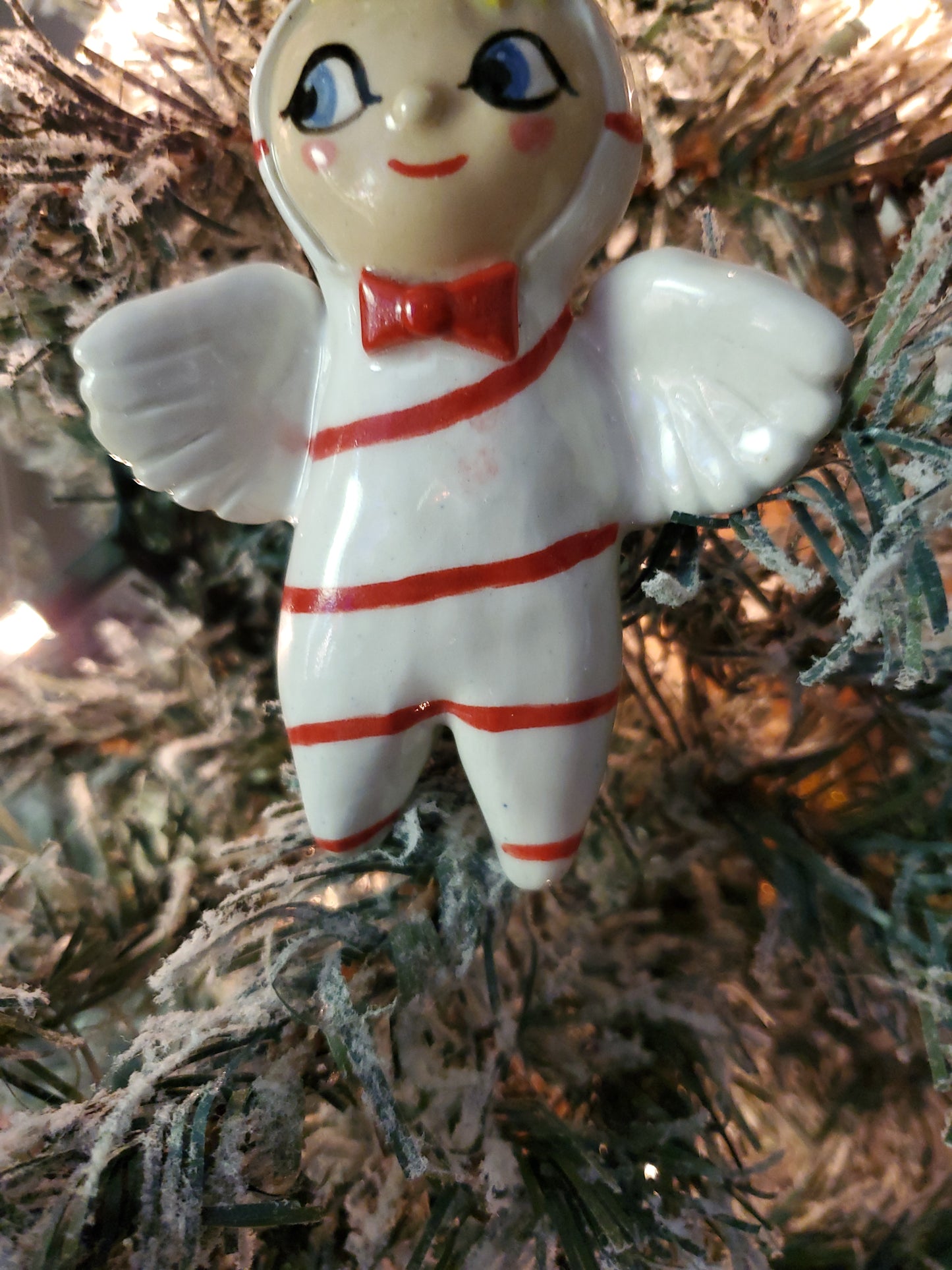HH inspired Peppermint Angel ornament