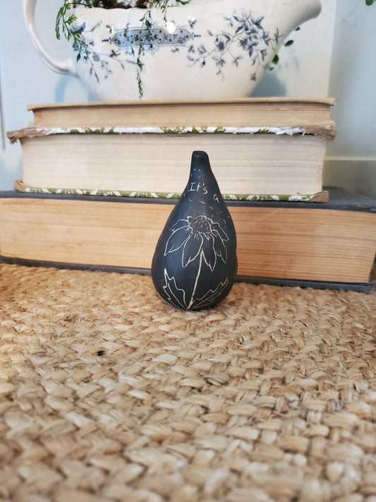Sgraffito pear