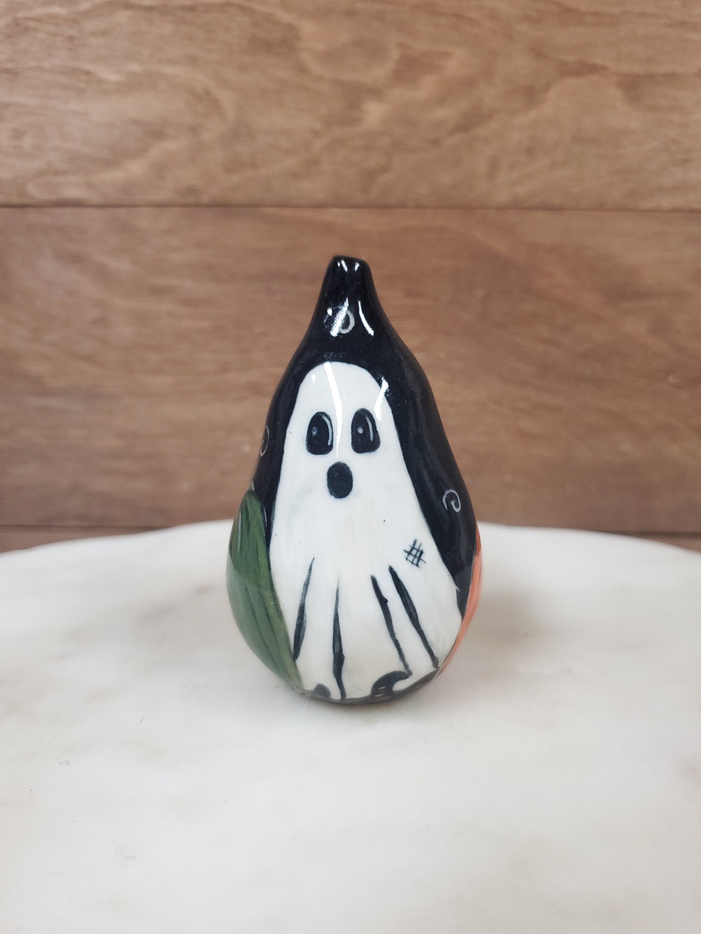 Handmade Ceramic Halloween Pear