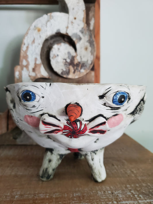 Snowman candy bowl