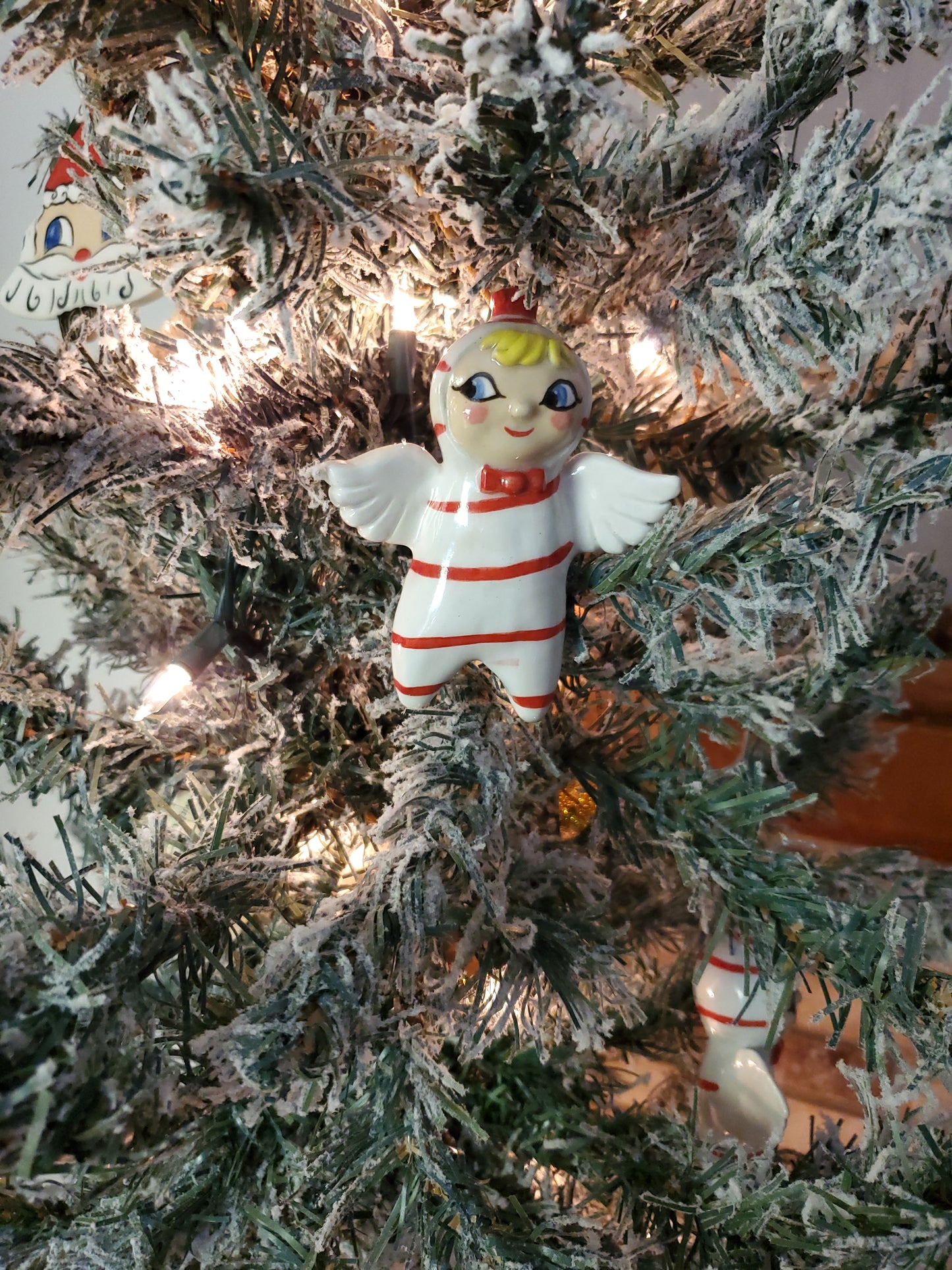 HH inspired Peppermint Angel ornament