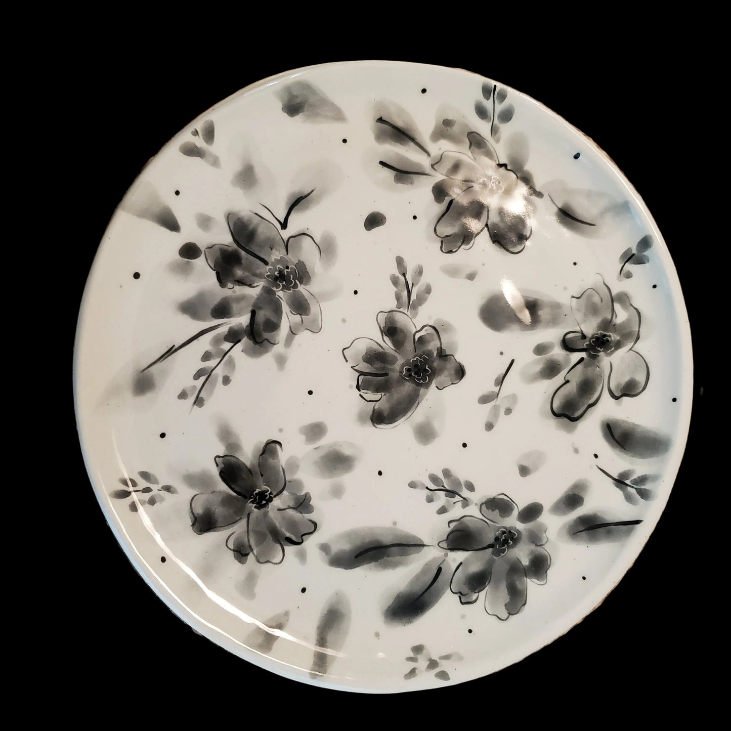 9 Inch Floral Plates