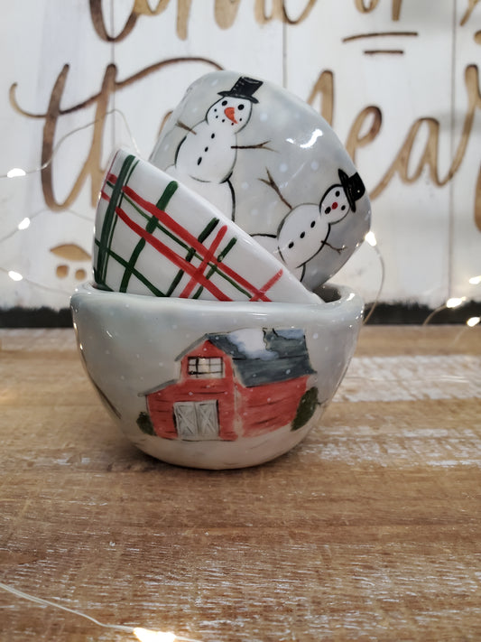 Christmas Stacking Bowls