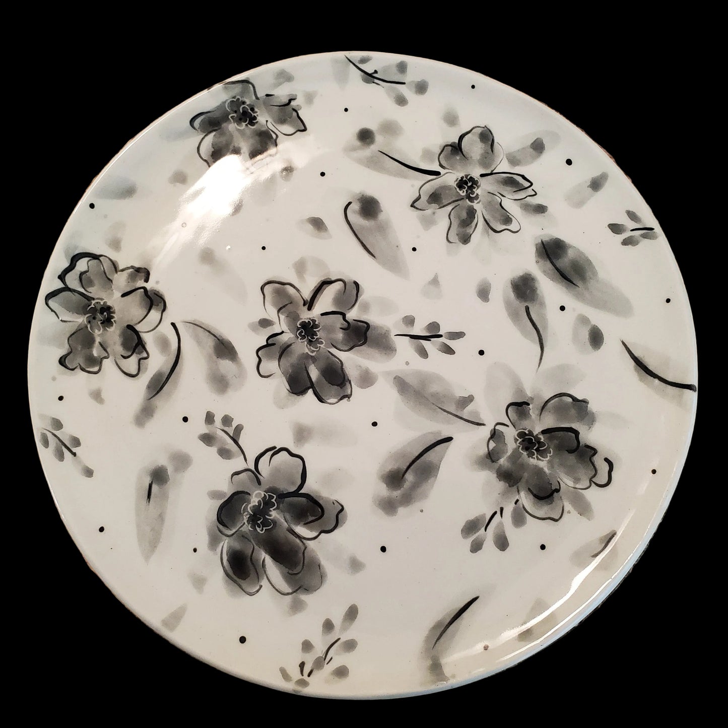 9 Inch Floral Plates
