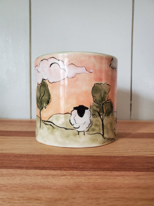 Sheep 10oz cup / vase