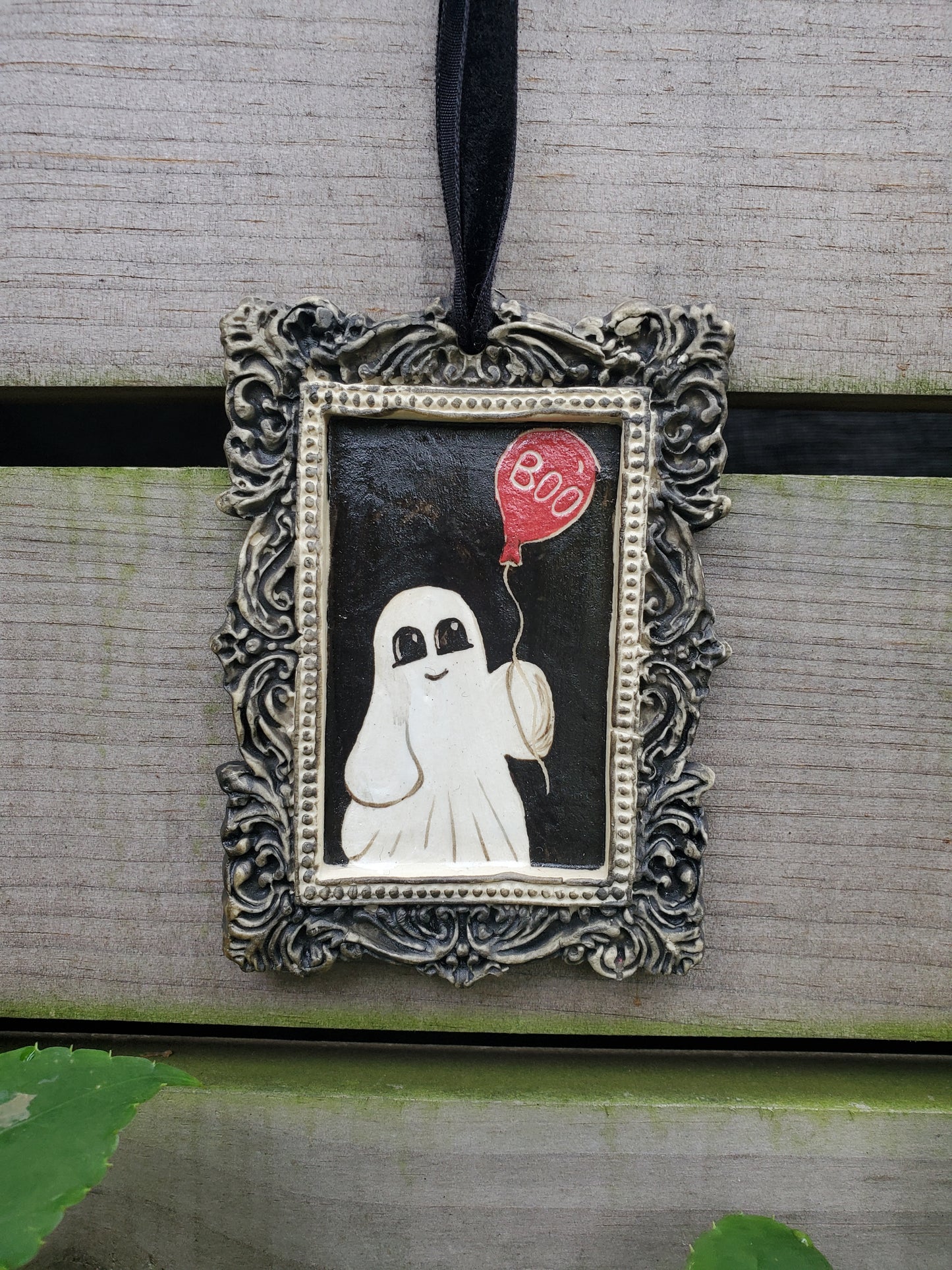 Framed Ghost Ornament