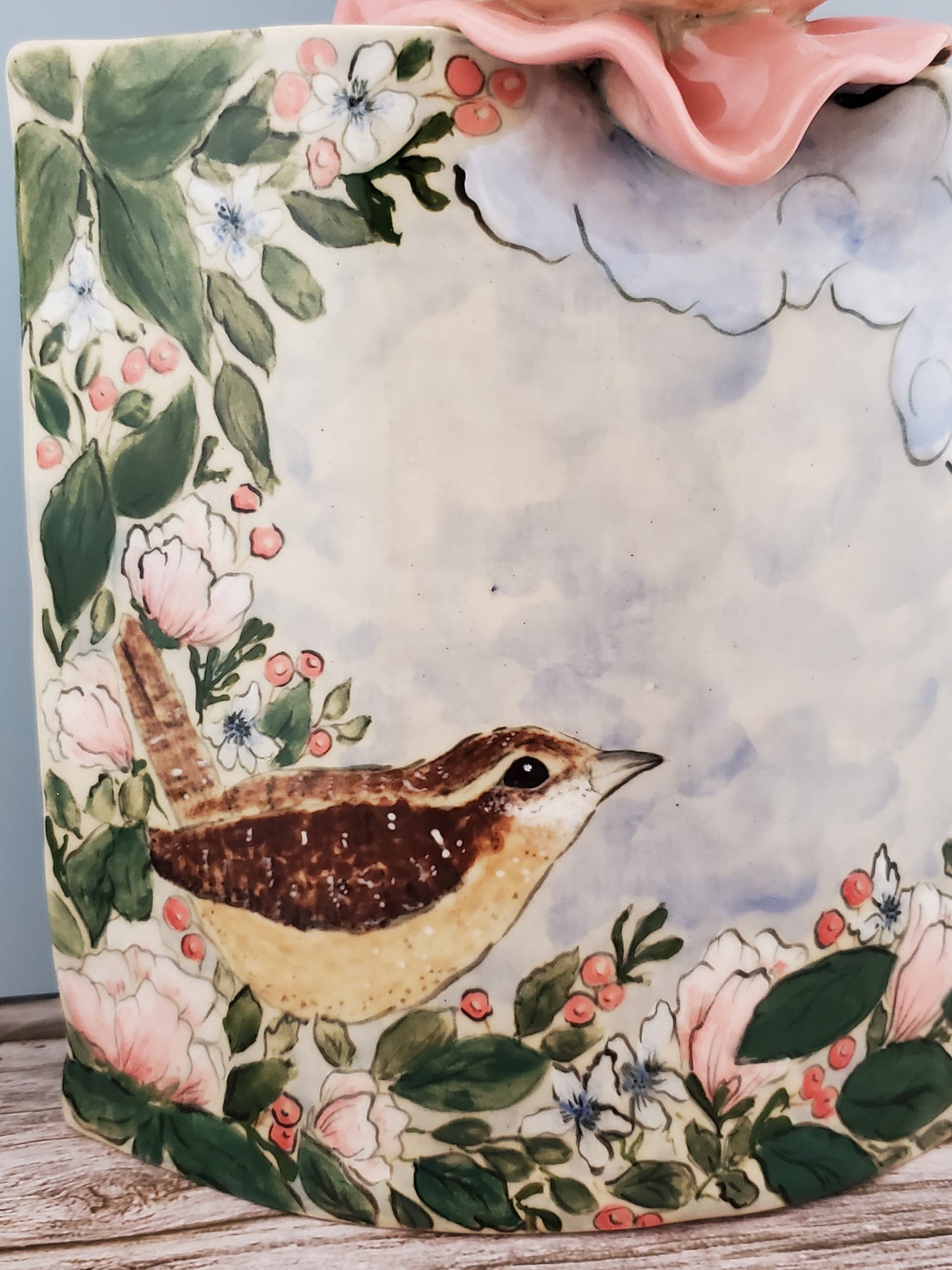 Handpainted Crowned Rabbit Vase