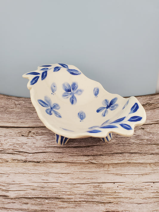 Floral trinket dish