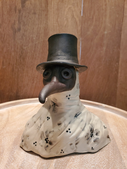 Plague Dr figurine / mini vase
